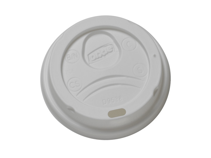 Tapas Para Vasos De Papel Dixie Perfectouch - Paquete De 10 X 100 Unidades, 8 Oz, Color Blanco