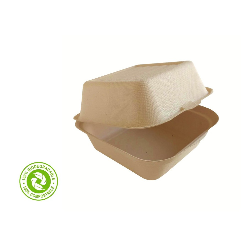 Contenedor 15 x 15 cm Biodegradable color Natural Eco®